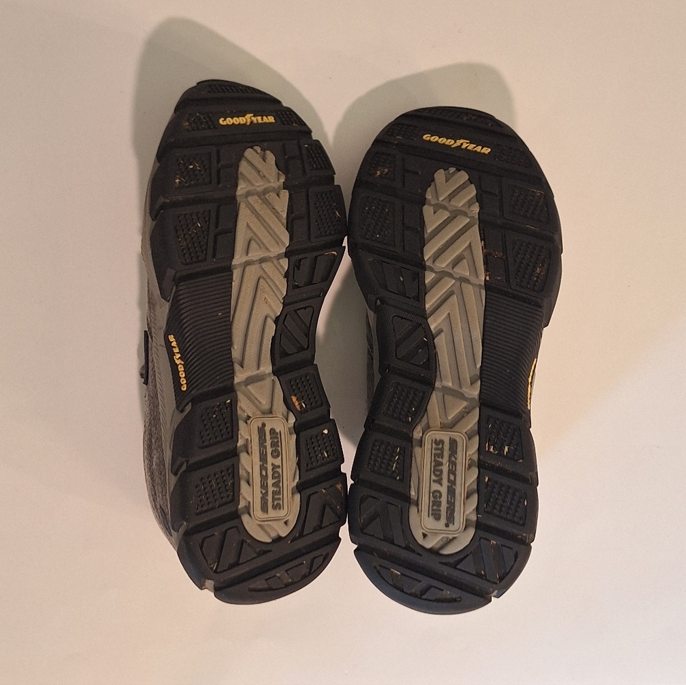 Skechers Respected Fallston Relaxed Fit Air Cooled Memory Foam Charcoal Grey 8 - Picture 14 of 16